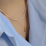 925 Silver Bees Pendant Long Chain Necklace Wedding Jewelry