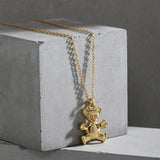 925 Silver Bees Pendant Long Chain Necklace Wedding Jewelry