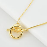 925 Silver Clasp 43cm Long Chain Necklace Women Choker Party Wedding