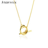 925 Silver Clasp 43cm Long Chain Necklace Women Choker Party Wedding