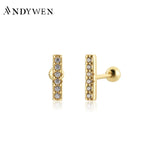 925 Silver Line Stud Earring Wedding Jewelry