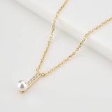 Sterling Silver Pearl Stud Earring Clips Piercing Women Jewelry