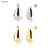 925 Sterling Silver Stud Earring Clips Women Wedding Jewelry
