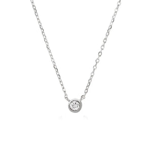 925 Silver Square CZ Pendant Long Chain Necklace Rock Punk Women Jewelry