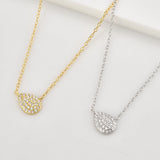 925 Silver Square CZ Pendant Long Chain Necklace Rock Punk Women Jewelry