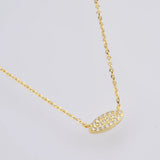 925 Silver Square CZ Pendant Long Chain Necklace Rock Punk Women Jewelry