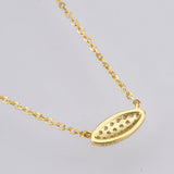 925 Silver Square CZ Pendant Long Chain Necklace Rock Punk Women Jewelry