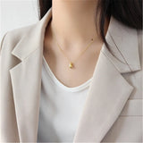 925 Silver Water Drop Pendant Charm Necklace Long Chain Jewelry