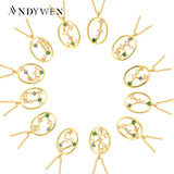 925 Silver 12 Zodiacs Pisces Virgo Pendant Necklace