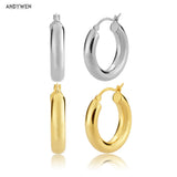 15mm Sterling Silver Hoops Piercing Jewelry