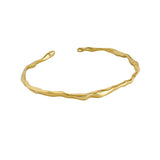 925 Silver Twist Chain Bangle Bracelet for Women