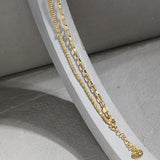 925 Silver Horoscope Chain Bracelet Punk Bangle
