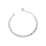 925 Silver Horoscope Chain Bracelet Punk Bangle