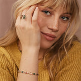925 Silver Lofoten Island Rainbow CZ Chain Bracelet Women Fine Jewelry
