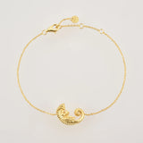 925 Silver Chameleon Motif Bracelet Bangle Women Chain Jewelry Gift