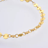925 Silver Coins Chain Bracelet Crystal Statement Jewelry