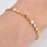 925 Silver Coins Chain Bracelet Crystal Statement Jewelry