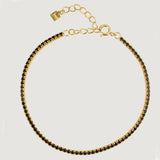 925 Silver Clear Stone Bracelet Bangle Women Punk Wedding Gift