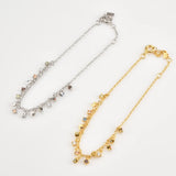 925 Silver Colorful Zircon CZ Charm Bracelet Chain Jewelry
