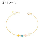 925 Silver Rainbow Smile Coin Happy Face Chain Bracelet