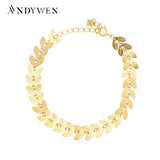 925 Silver Leafs Charm Bracelet Crystal Chain Jewelry For Girl