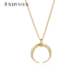 925 Sterling Silver Moon Pendant Sunflower Face Necklace Long Chain Jewelry