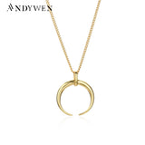 925 Sterling Silver Moon Pendant Sunflower Face Necklace Long Chain Jewelry