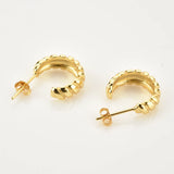 925 Sterling Silver 10.5mm Screw Twist Hoop Piercing Pendiente