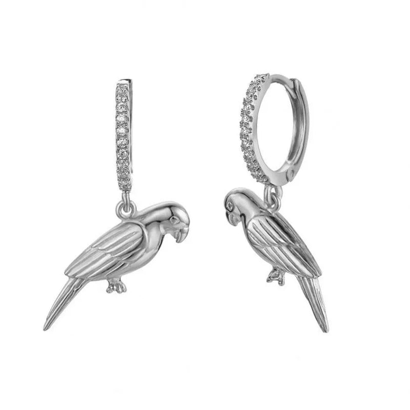 925 Silver Bird Drop Earring Animal Jewelry For Women