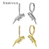 925 Silver Bird Drop Earring Animal Jewelry For Women