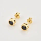 925 Silver 12 Colors Zircon CZ Stud Earring Women Jewelry Gift Clips