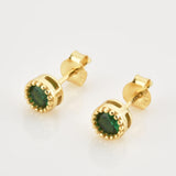 925 Silver 12 Colors Zircon CZ Stud Earring Women Jewelry Gift Clips