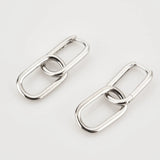 925 Silver Chain Drop Earrings Wedding Jewelry