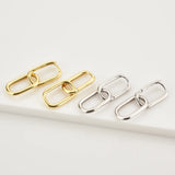 925 Silver Chain Drop Earrings Wedding Jewelry