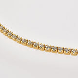 925 Silver CZ Geometric Square Chains Bracelet Women Bangle