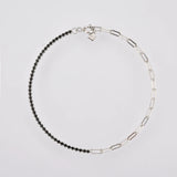 925 Silver CZ Geometric Square Chains Bracelet Women Bangle