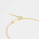 925 Sterling Silver Winter Beads Chain Key Charm Necklace