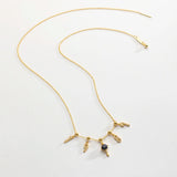925 Sterling Silver Winter Beads Chain Key Charm Necklace