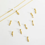 925 Silver Adjustable Resizable Necklace Number Charm Pendant Jewelry