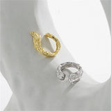 925 Silver Rock Punk Clips Ear Cuff No Piercing Earring