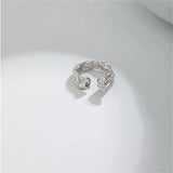925 Silver Rock Punk Clips Ear Cuff No Piercing Earring