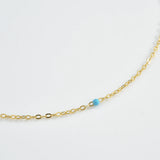 925 Silver Rainbow Turquoise Enamel Choker Necklace