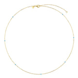 925 Silver Rainbow Turquoise Enamel Choker Necklace