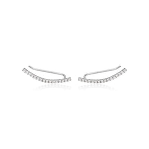 925 Silver 22mm Zircon Pave Earring for Women