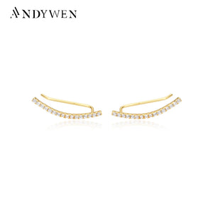 925 Silver 22mm Zircon Pave Earring for Women