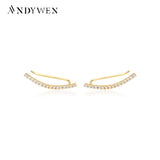 925 Silver 22mm Zircon Pave Earring for Women