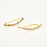925 Silver 22mm Zircon Pave Earring for Women