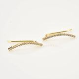 925 Silver 22mm Zircon Pave Earring for Women