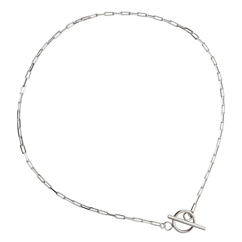 925 Silver 37mm Horoscope Chain Choker Necklace Pendent Rock Punk Jewelry
