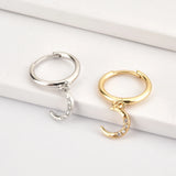 925 Silver Punk Lighting Drop Earrings